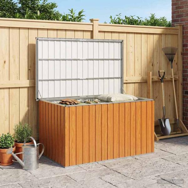 ARDEBO.de - Außenlagerbox Verzinkter Stahl 171 x 99 x 93 cm Holzähnlich