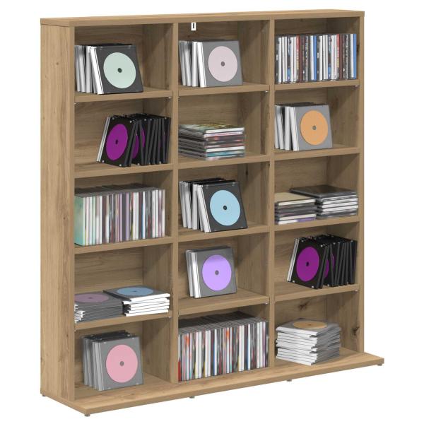 CD Regal Artisan-Eiche 96 x 23,5 x 97,5 cm Holzwerkstoff