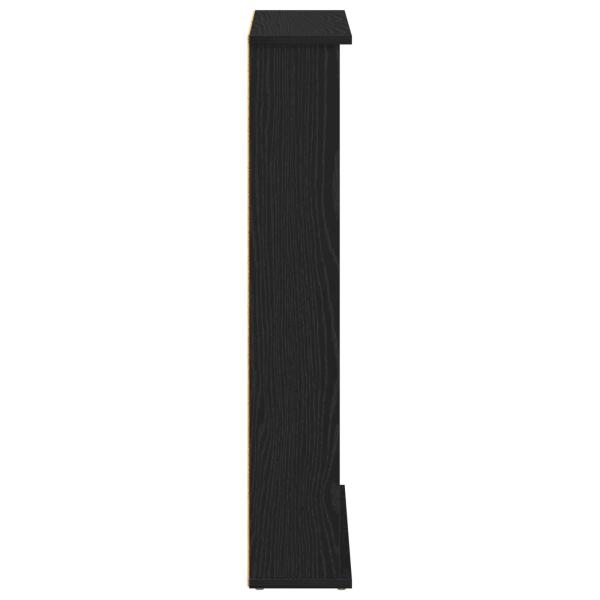 CD Regal Schwarz Eichen-Optik 60 x 17 x 92 cm Holzwerkstoff