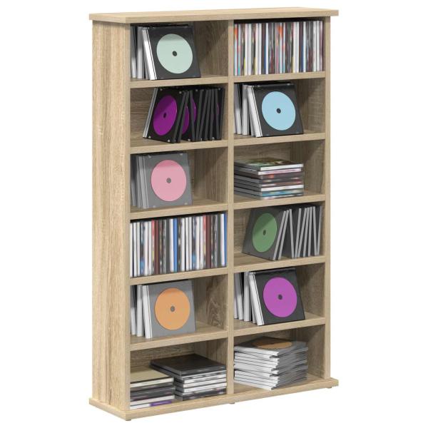 CD Regal Sonoma-Eiche 60 x 17 x 92 cm Holzwerkstoff