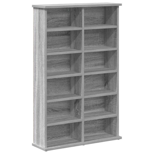 CD Regal Sonoma-Grau 60 x 17 x 92 cm Holzwerkstoff