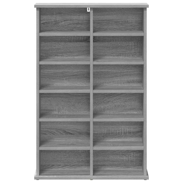 CD Regal Sonoma-Grau 60 x 17 x 92 cm Holzwerkstoff