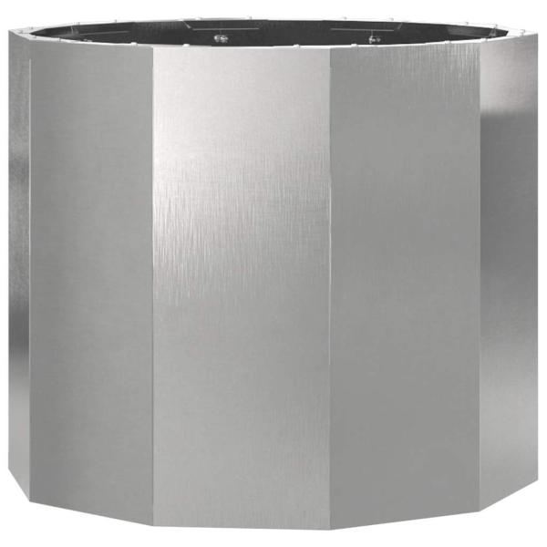Pflanzkübel Silber 60 x 60 x 50 cm Edelstahl