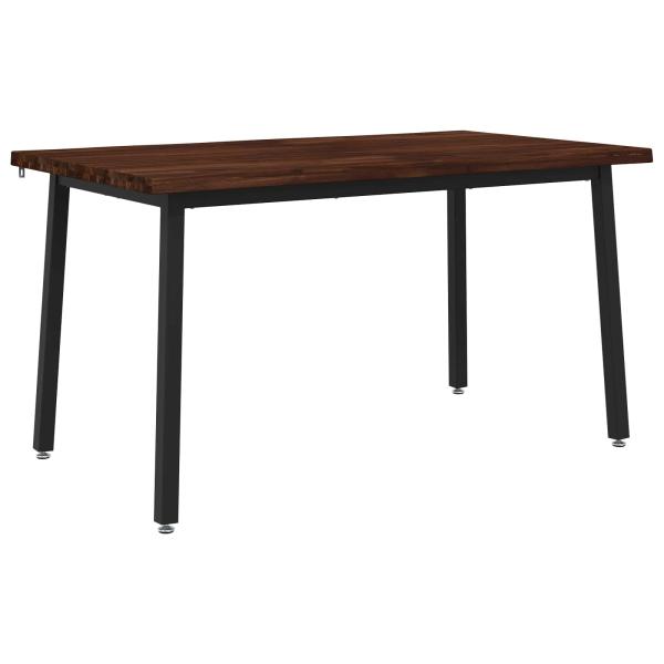 120 x 90 x 75 cm Massivholz Akazie Dunkelbraun und Schwarz