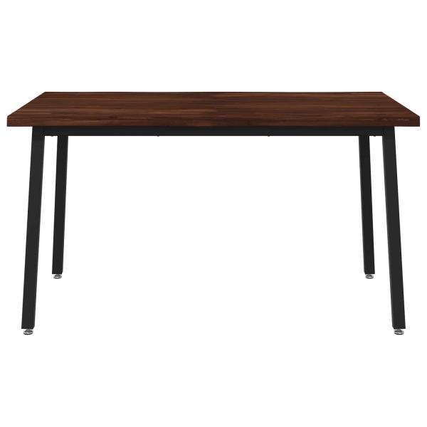120 x 90 x 75 cm Massivholz Akazie Dunkelbraun und Schwarz
