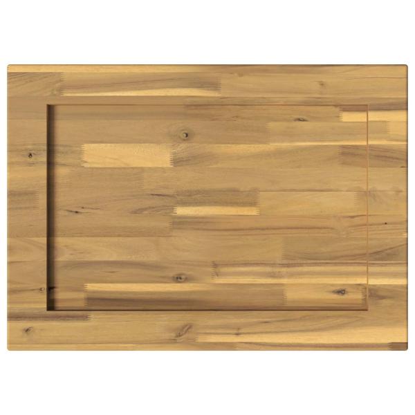 Rechteckige Tischplatte 90 x 50 x 3,5 cm Rechtwinklig Weiß