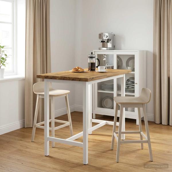 ARDEBO.de - Rechteckige Tischplatte 130 x 40 x 3 cm Rechteckig