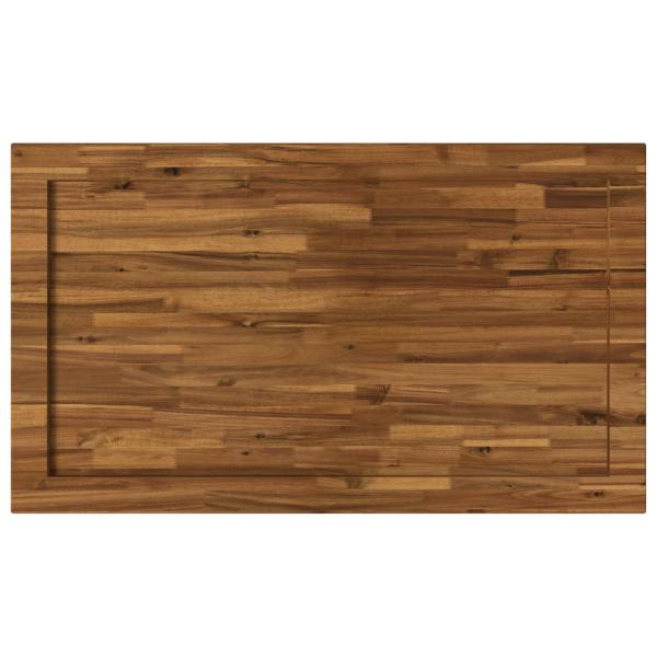 Rechteckige Tischplatte 90 x 50 x 3,5 cm Rechtwinklig Natur