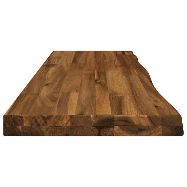 Rechteckige Tischplatte 90 x 50 x 3,5 cm Rechtwinklig Natur