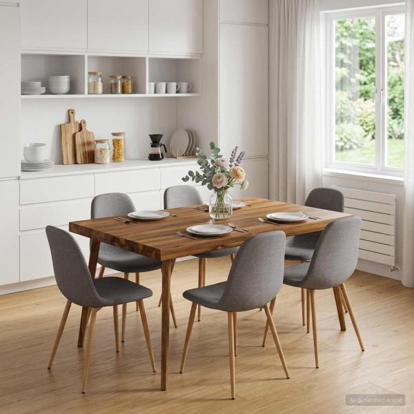 ARDEBO.de - Rechteckige Tischplatte 90 x 60 x 3,2 cm Rechteckig