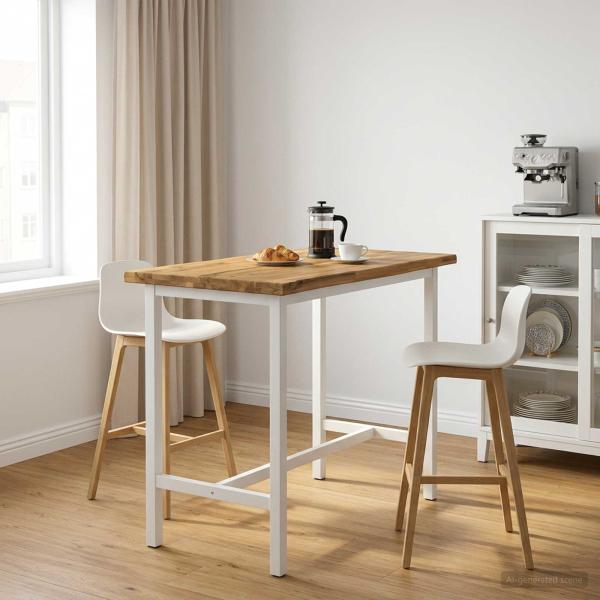 ARDEBO.de - Rechteckige Tischplatte 120 x 40 x 3,2 cm Rechteckig