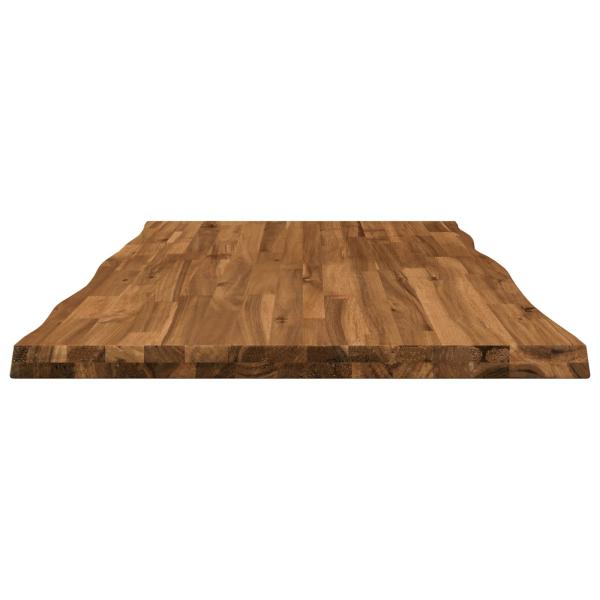 Tischplatte mit Live Edge 110 x 60 x 3,2 cm Rechteckig