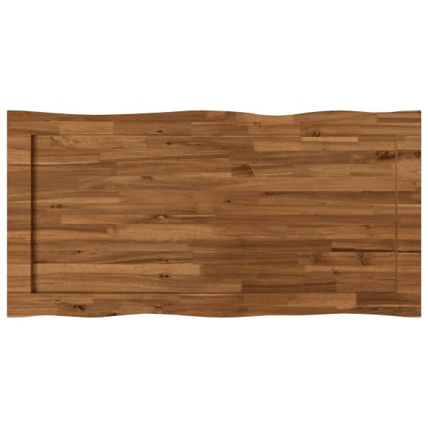 Tischplatte mit Live Edge 110 x 60 x 3,2 cm Rechteckig