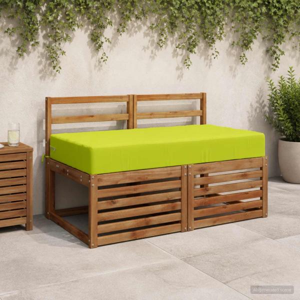 ARDEBO.de - Sitzkissen SOEST 100 % Polyester Hellgrün 120 x 80 x 15 cm