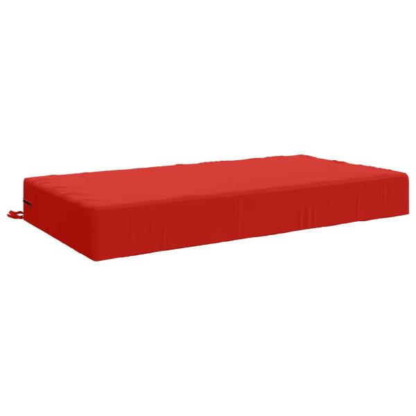 ARDEBO.de - Sitzkissen SOEST 100 % Polyester Rot 120 x 80 x 15 cm