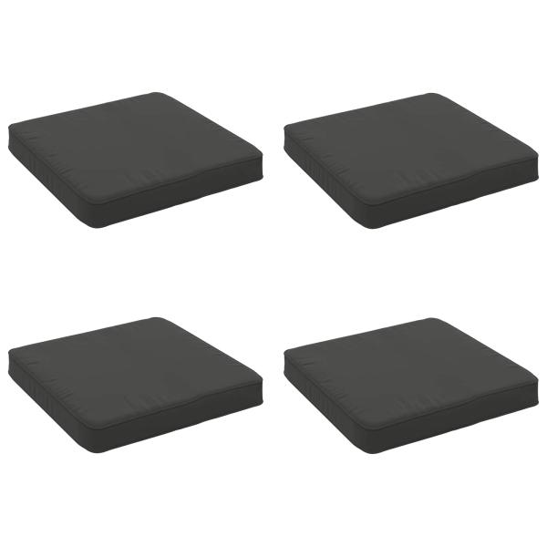ARDEBO.de - 4-teilige Sitzkissen VUGHT 4 pcs 100 % Polyester Anthrazit