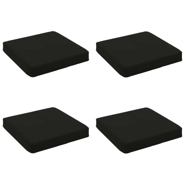 ARDEBO.de - 4-teilige Sitzkissen VUGHT 4 pcs 100 % Polyester Schwarz