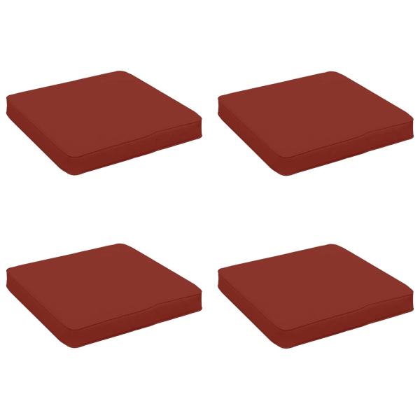 ARDEBO.de - 4-teilige Sitzkissen VUGHT 4 pcs 100 % Polyester Rot