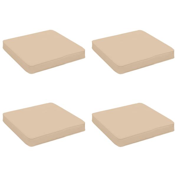 4-teilige Sitzkissen VUGHT 4 pcs 100 % Polyester Creme