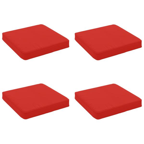 ARDEBO.de - 4-teilige Sitzkissen VUGHT 4 pcs 100 % Polyester Rot
