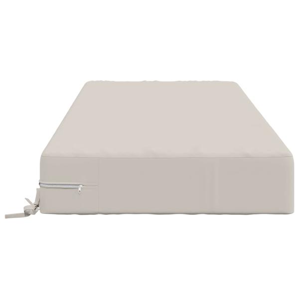 Sitzkissen SOEST 100 % Polyester Weiß 120 x 60 x 15 cm