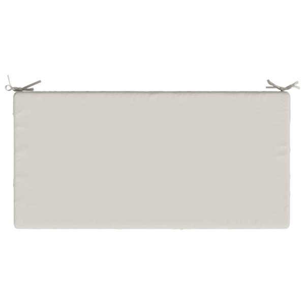 Sitzkissen SOEST 100 % Polyester Weiß 120 x 60 x 15 cm