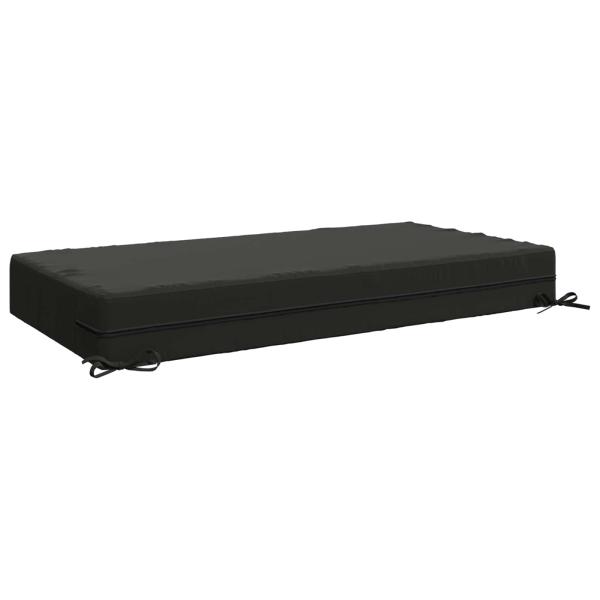 Sitzkissen SOEST 100 % Polyester Anthrazit 120 x 60 x 15 cm