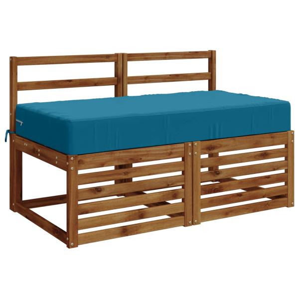 Sitzkissen SOEST 100 % Polyester Hellblau 120 x 60 x 15 cm