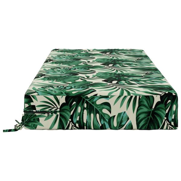 Sitzkissen SOEST 100 % Polyester Blattmuster 120 x 60 x 15 cm