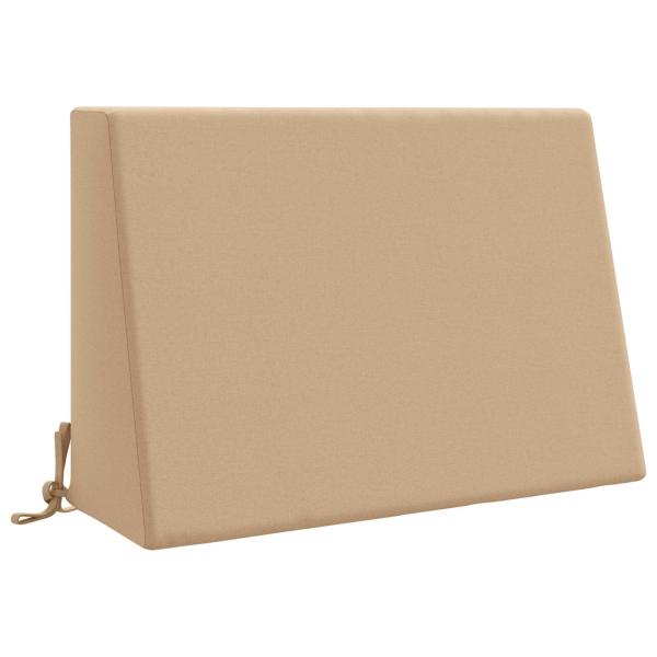 Rückenkissen SOEST 100 % Polyester Sand 60 x 20 x 40 cm