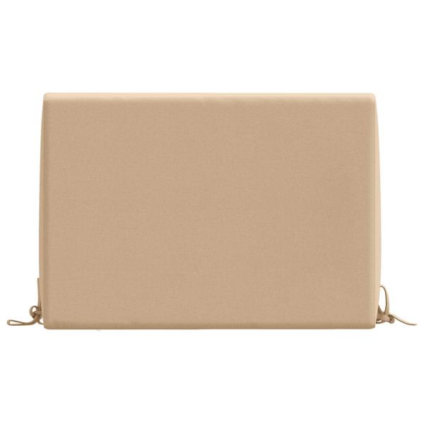 Rückenkissen SOEST 100 % Polyester Sand 60 x 20 x 40 cm