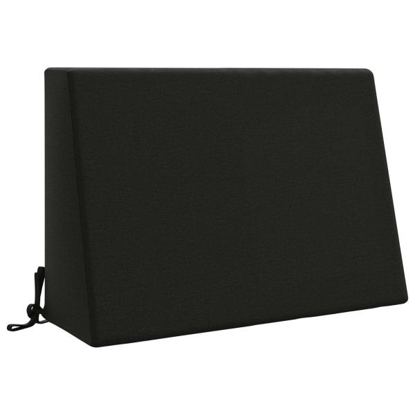 Rückenkissen SOEST 100 % Polyester Schwarz 60 x 20 x 40 cm