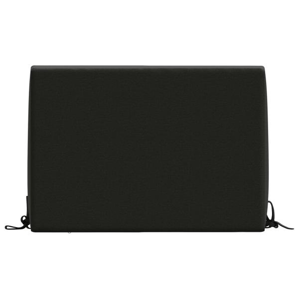 Rückenkissen SOEST 100 % Polyester Schwarz 60 x 20 x 40 cm
