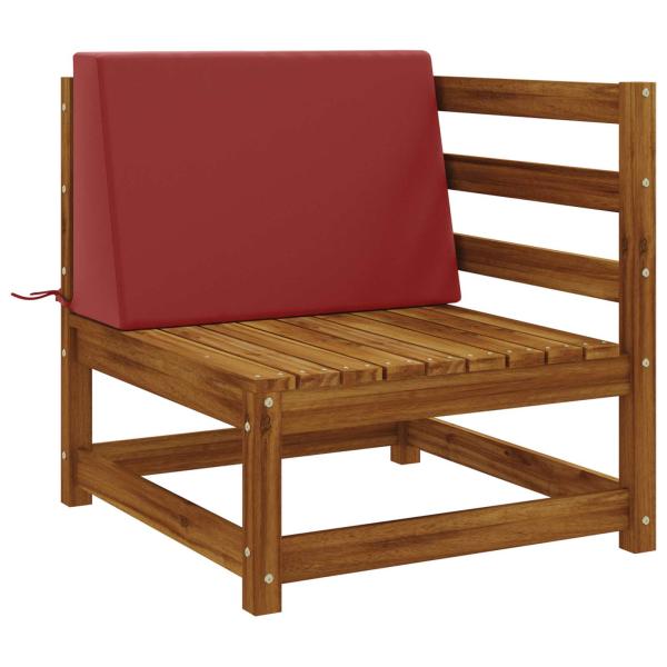R Rückenkissen SOEST 100 % Polyester Weinrot 60 x 20 x 40 cm