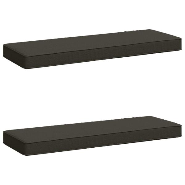 2-teilige Bankkissen VUGHT 2 pcs 100 % Polyester Anthrazit