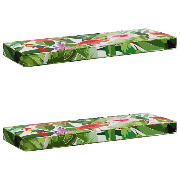 2-teilige Bankkissen VUGHT 2 stk. 100 % Polyester Mehrfarbig