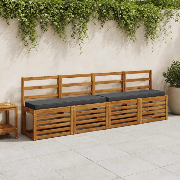 ARDEBO.de - 2-teilige Bankkissen VUGHT 2 stk. 100 % Polyester Dunkelblau