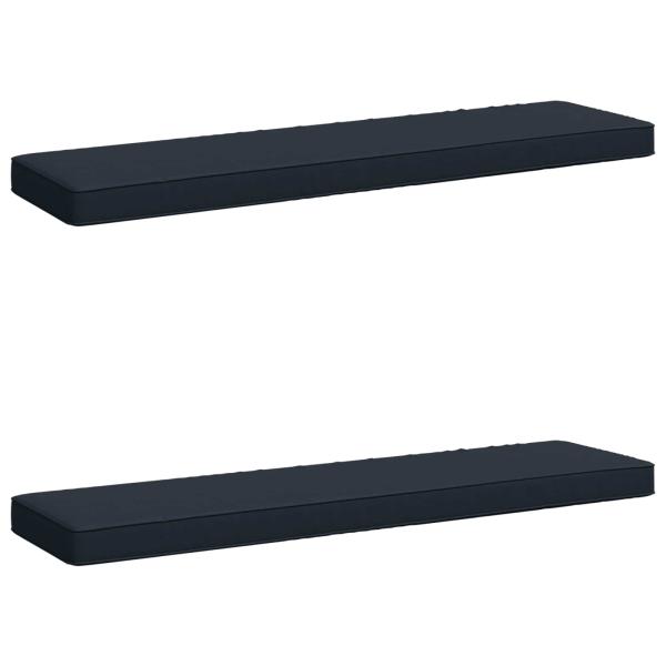 2-teilige Bankkissen VUGHT 2 stk. 100 % Polyester Dunkelblau