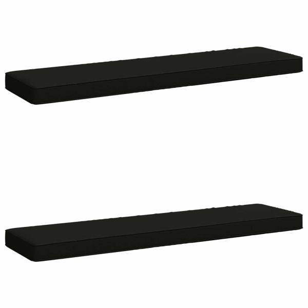 2-teilige Bankkissen VUGHT 2 pcs 100 % Polyester Schwarz