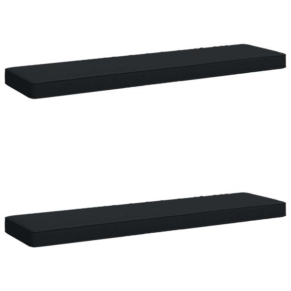ARDEBO.de - 2-teilige Bankkissen VUGHT 2 pcs 100 % Polyester Dunkelblau