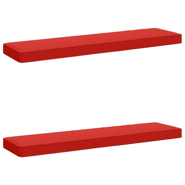 ARDEBO.de - 2-teilige Bankkissen VUGHT 2 pcs 100 % Polyester Rot