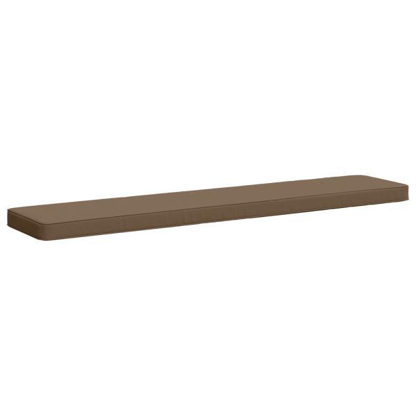 ARDEBO.de - 1-teiliges Bankkissen VUGHT 100 % Polyester Taupe
