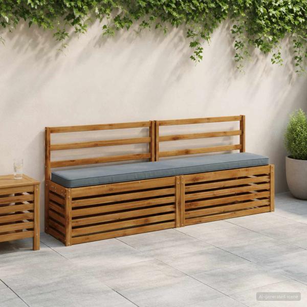 ARDEBO.de - 2-teilige Bankkissen VUGHT 2 pcs 100 % Polyester Blau