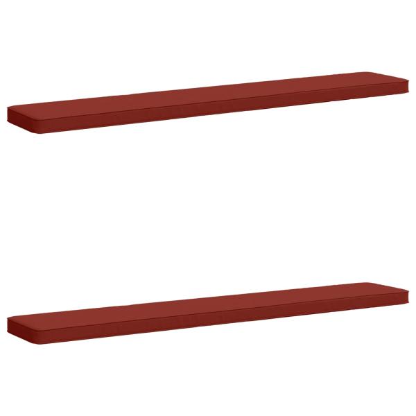 ARDEBO.de - 2-teilige Bankkissen VUGHT 2 pcs 100 % Polyester Rot