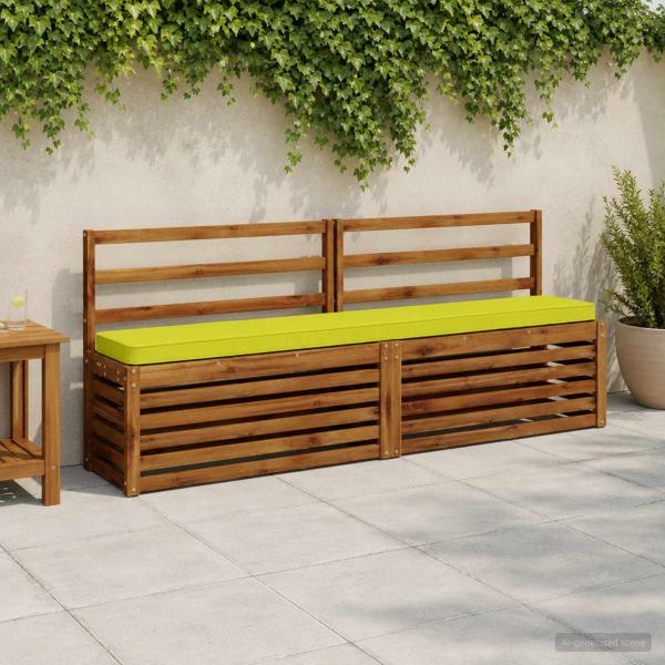 ARDEBO.de - 2-teilige Bankkissen VUGHT 2 pcs 100 % Polyester Hellgrün
