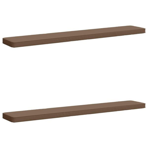 ARDEBO.de - 2-teilige Bankkissen VUGHT 2 pcs 100 % Polyester Taupe