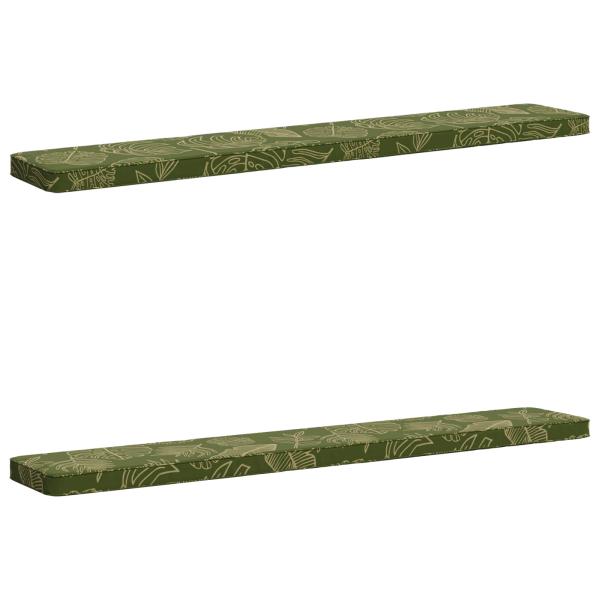 2-teilige Bankkissen VUGHT 2 pcs 100 % Polyester Blattdesign