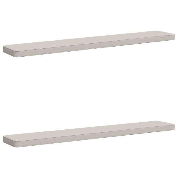 2-teilige Bankkissen VUGHT 2 stk. 100 % Polyester Weiß