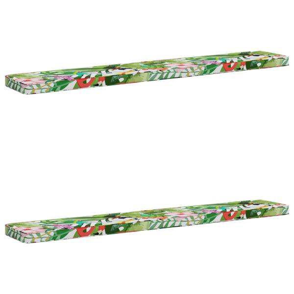 ARDEBO.de - 2-teilige Bankkissen VUGHT 2 pcs 100 % Polyester Mehrfarbig