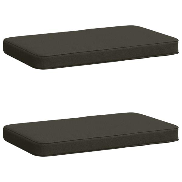 ARDEBO.de - 2-teilige Bankkissen VUGHT 2 pcs 100 % Polyester Anthrazit